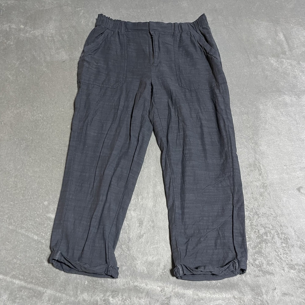 Democracy Pants Womens 10 High Rise Cuffed Boho Casual Comfort